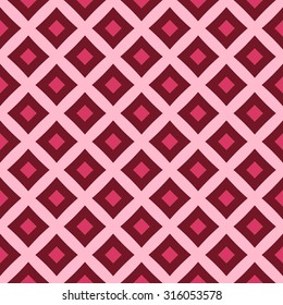 Abstract modern decorative seamless pattern with squares of purple shades on light background