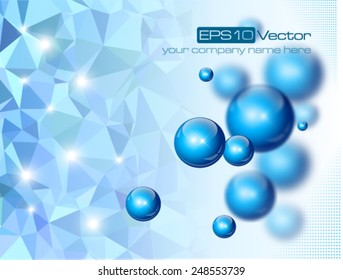 Abstract modern depth of field technology composition. Vector illustration