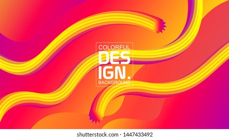 Abstract modern design 3d flow shape. backgrounds template for Poster, Presentation and Banner. Eps10.
