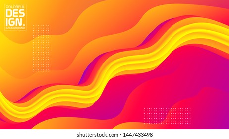 Abstract modern design 3d flow shape. backgrounds template for Poster, Presentation and Banner. Eps10.