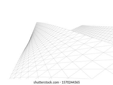 abstract modern design architecture, 3d structure 