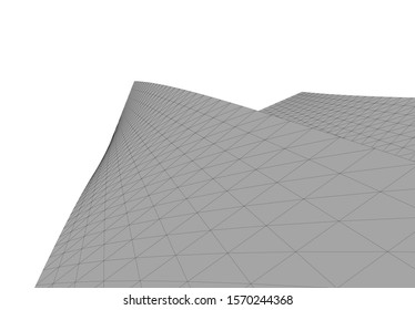 abstract modern design architecture, 3d structure 