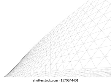 abstract modern design architecture, 3d structure 