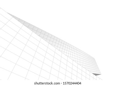 abstract modern design architecture, 3d structure 