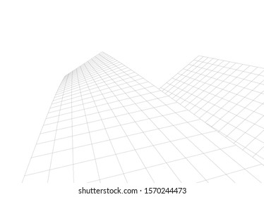 abstract modern design architecture, 3d structure 