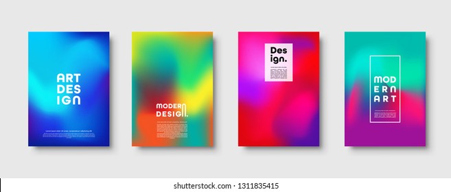 Abstract modern design background. Colorful neon gradient. Dynamic trendy colors. Eps10 vector