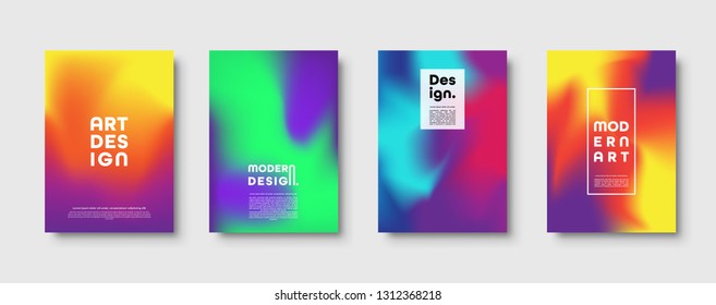 Abstract modern design background. Colorful neon gradient. Dynamic trendy colors. Eps10 vector.