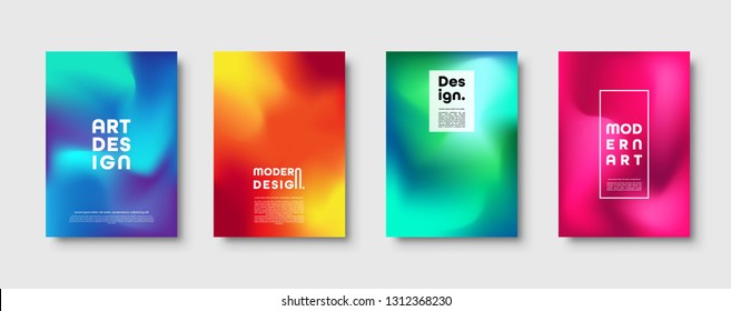 Abstract modern design background. Colorful neon gradient. Dynamic trendy colors. Eps10 vector.