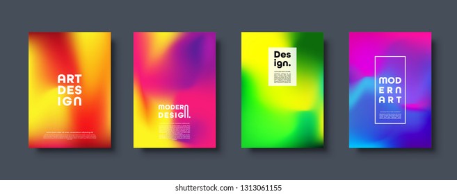 Diseño abstracto y moderno. Degradado de neón colorido. Colores dinámicos de luces negras. Vector Eps10.