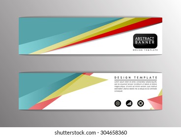 Abstract modern design banner, site-Vector illustration