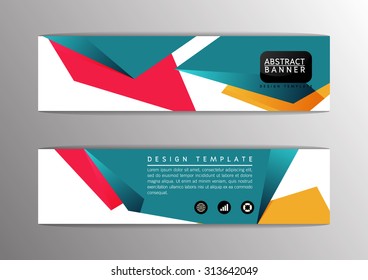 Abstract modern design banner, template, site-Vector illustration