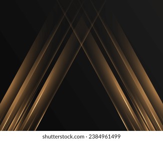 Abstract modern design black background with luxury golden elements vector illustration.