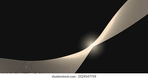 Abstrato design moderno fundo preto com elementos dourados de luxo ilustração vetor simples