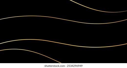 Abstract modern design black background with luxury golden elements vector illustration.