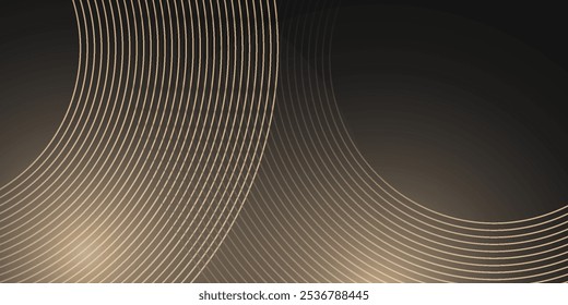 Abstractas fondo negro de diseño moderno con lujosos Elementos dorados Arte simple