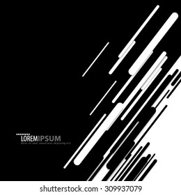 Abstract Modern Design Black and White Background