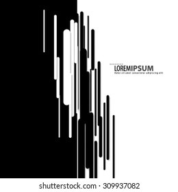 Abstract Modern Design Black and White Background