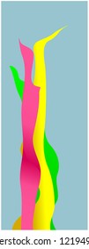 Abstract modern design colourful painting style vector illustration can be used as wall painting