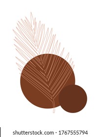 Abstract modern design element. Minimalism trend style. Poster. Vector illustration