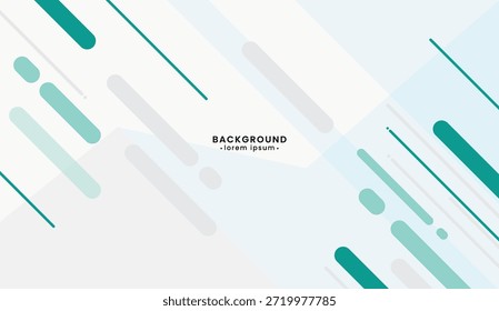 Diseño Abstractas y moderno con líneas geométricas de color verde azulado y Formas sobre un fondo blanco. Ideal para Web gráficos y presentaciones.