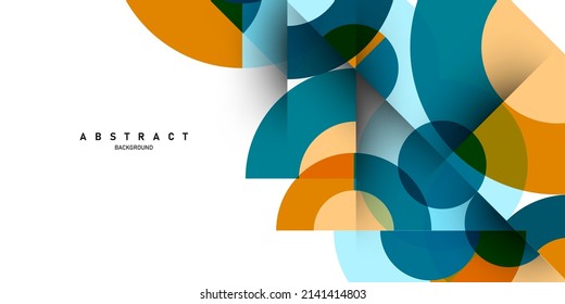Abstract Modern Design Geometric Background With Gradient Color Vector Illustration