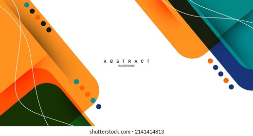 Abstract Modern Design Geometric Background With Gradient Color Vector Illustration