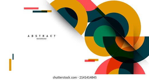 Abstract Modern Design Geometric Background With Gradient Color Vector Illustration