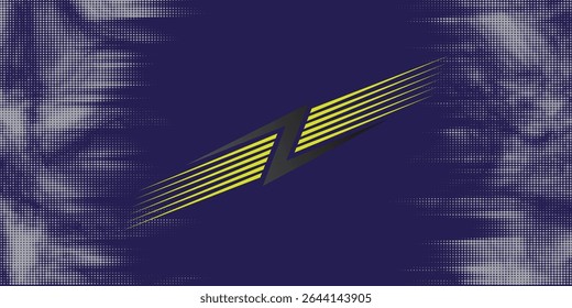 Abstract modern design in lime and purple colors with overlapping geometric background. Sport style banner concept. Gradient abstract background.