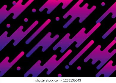 Abstract modern design with line rounded pattern and purple gradation color