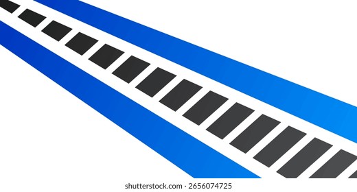 Design moderno abstrato com sobreposição de fundo geométrico em branco, azul e preto. Conceito de banner esportivo. Plano de fundo abstrato gradiente, eps 10.