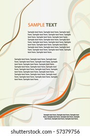 Abstract modern design of the page. Vector