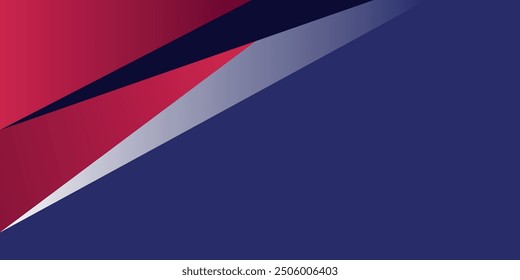 Abstract modern design red dark blue and purple colors geometric overlapping background. Sports style banner concept. Gradient abstract background vector, eps10.