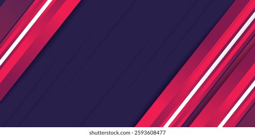 Abstract modern design red dark blue and purple colors geometric overlapping background. Sports style banner concept. Gradient abstract background