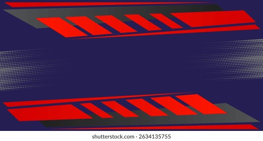 Abstract modern design red dark blue and purple colors geometric overlapping background. Sports style banner concept. Gradient abstract background vector, eps10.