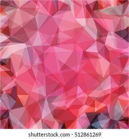 abstract modern design in red polygons triangles, vector illustration