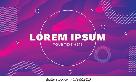 Abstrakte moderne Gestalt. Flüssige Hintergründe für Poster, Präsentation und Webbanner