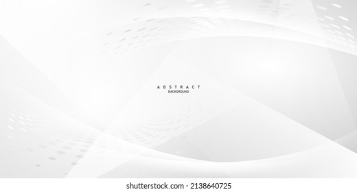 Abstract Modern Design Vector Illustration On White And Gray Background