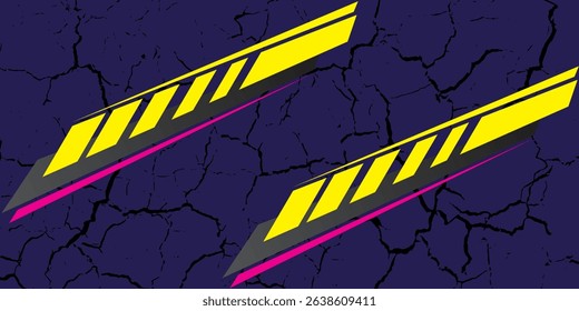 Abstract modern design in yellow ping grey and purple colors with overlapping geometric background. Sport style banner concept.vector