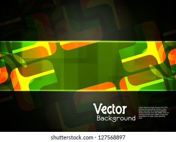 abstract modern designed colorful background with black banner.