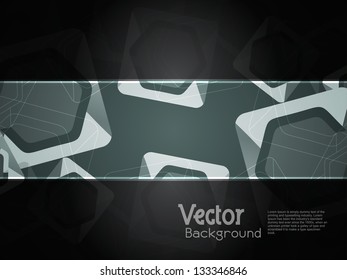 abstract modern designed colorful background with black banner.