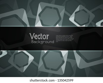 abstract modern designed colorful background with black banner.