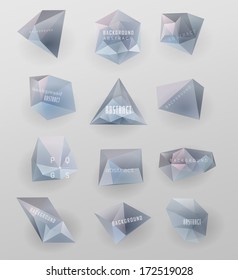 abstract modern diamond Label, bubble , can be used for website, info-graphics, banner.