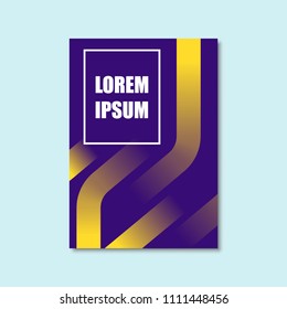 Abstract modern different gradient geometric shape line background. Vector main page cover