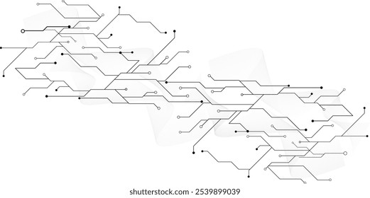 Abstractas tecnología de ciencia digital moderna placa de circuito futurista.