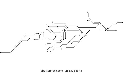 Abstract modern digital science technology futuristic circuit board.