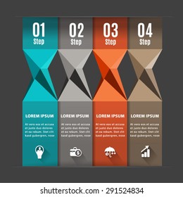 Abstract Modern digital template vector  banner infographics.