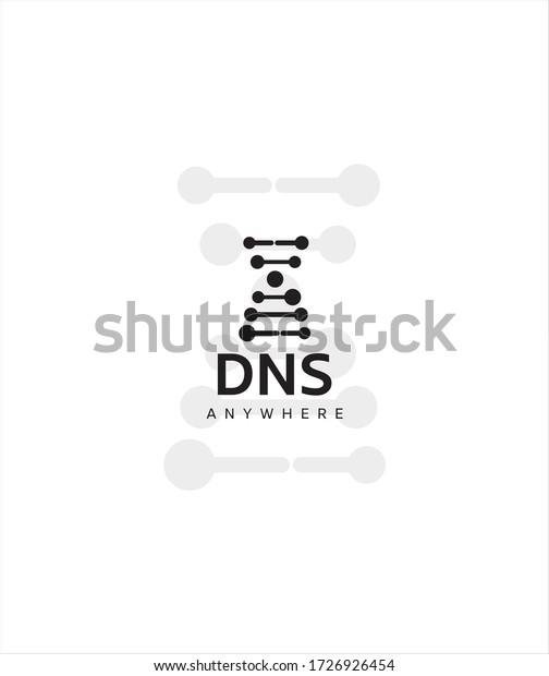 Abstract Modern DNS anywhere logo\
template, Vector logo for business and company identity\
