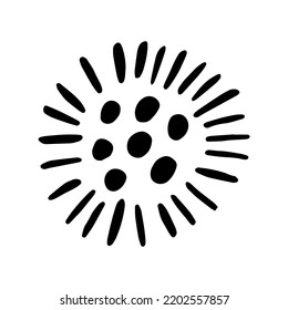 Resumen de la forma moderna del doodle para el diseño moderno