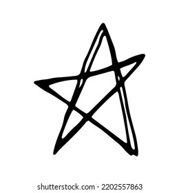 Abstract modern doodle shape for trendy design