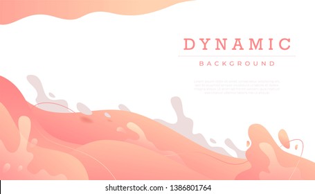 Abstract modern dynamic 3D background.Surreal imaginative landscape illustration. Vector template designs for poster, web, mobile, print, presentation, ui,ux.